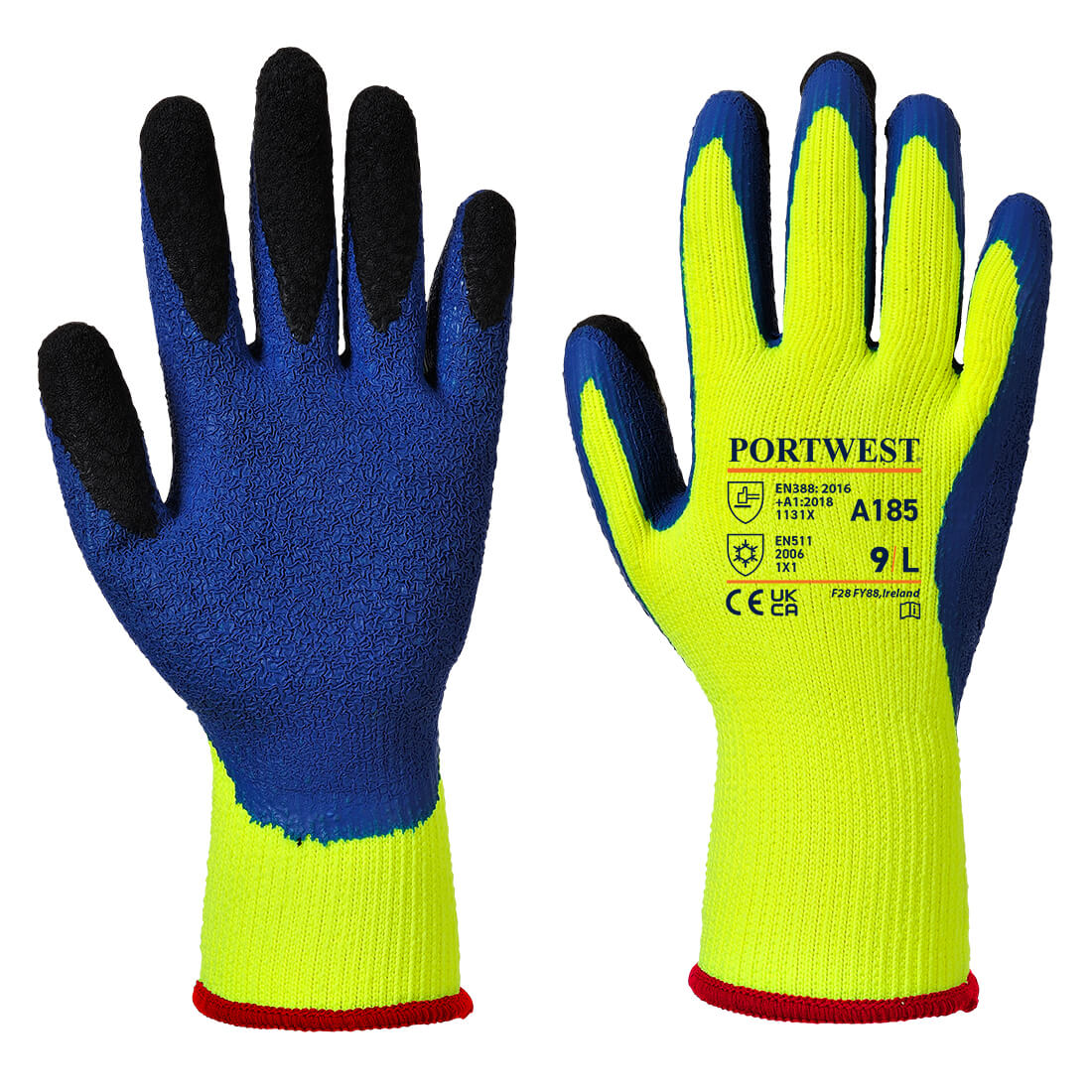 Cold 7 Latex Crinkle Finger Dipped Glove