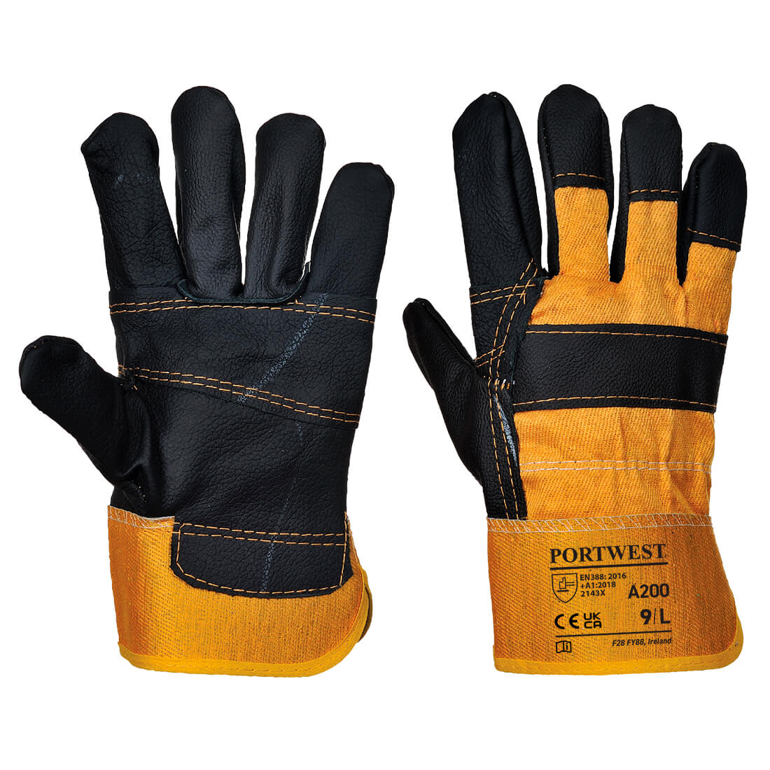 Leather Rigger 270 Cow Grain Palm Bar Glove
