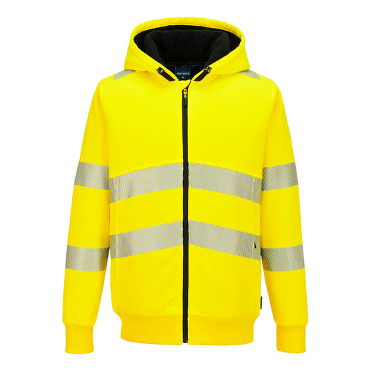 PW321 Hi-Vis Zipped Winter Hoodie