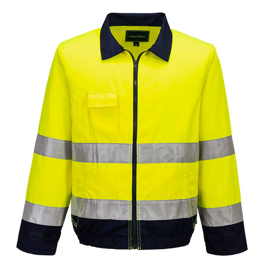 Madrid Hi-Vis Contrast Bomber Jacket