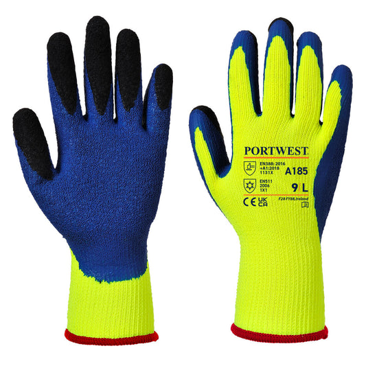 Cold 7 Latex Crinkle Finger Dipped Glove